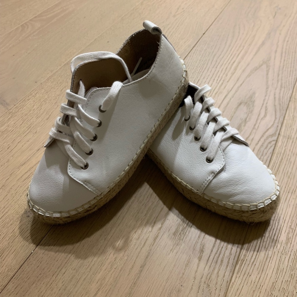 White espadrilles